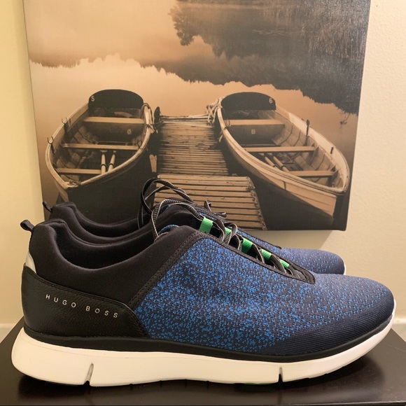hugo boss knitted trainers